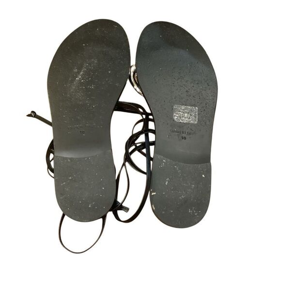 AQUA x Liat Baruch Women's Ilria Ankle Tie Strappy Thong Sandals Size 10 - Picture 6 of 13